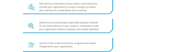 three report pages for circularity index