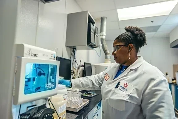Woman in lab