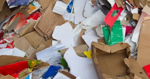 Paper and cardboard recyclables