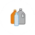 graphic of plastic bottles