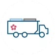 graphic of a transfer truck